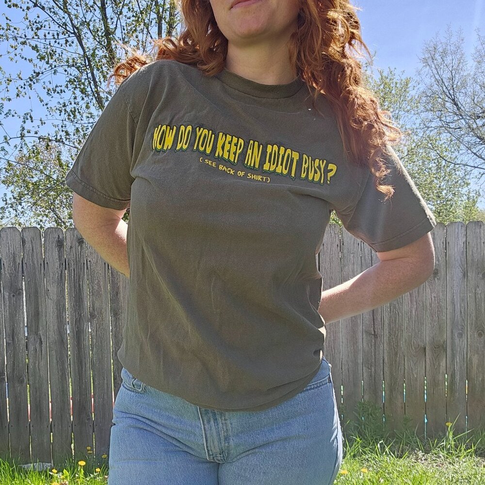 y2k Blokecore Grunge Kidcore Motoboho Ironic Jokster Tshirt